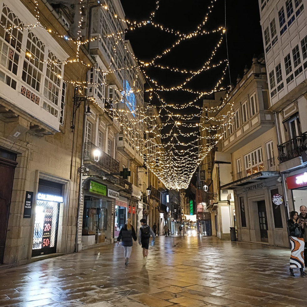 ¿Lloverá en A Coruña para la fiesta de encendido de las luces de Navidad?