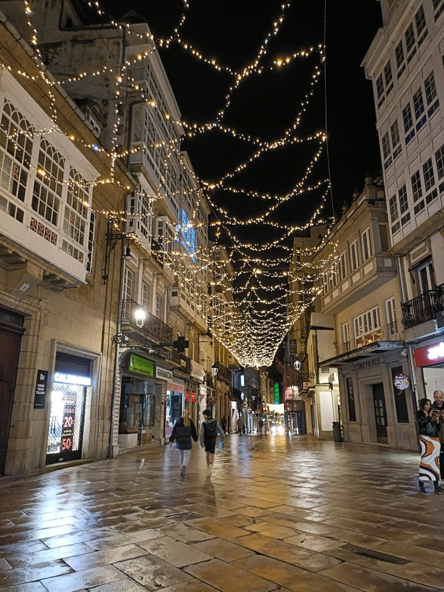 ¿Lloverá en A Coruña para la fiesta de encendido de las luces de Navidad?