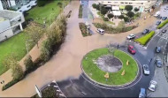 Una riada inunda Caballeros, Monelos y Pérez Ardá