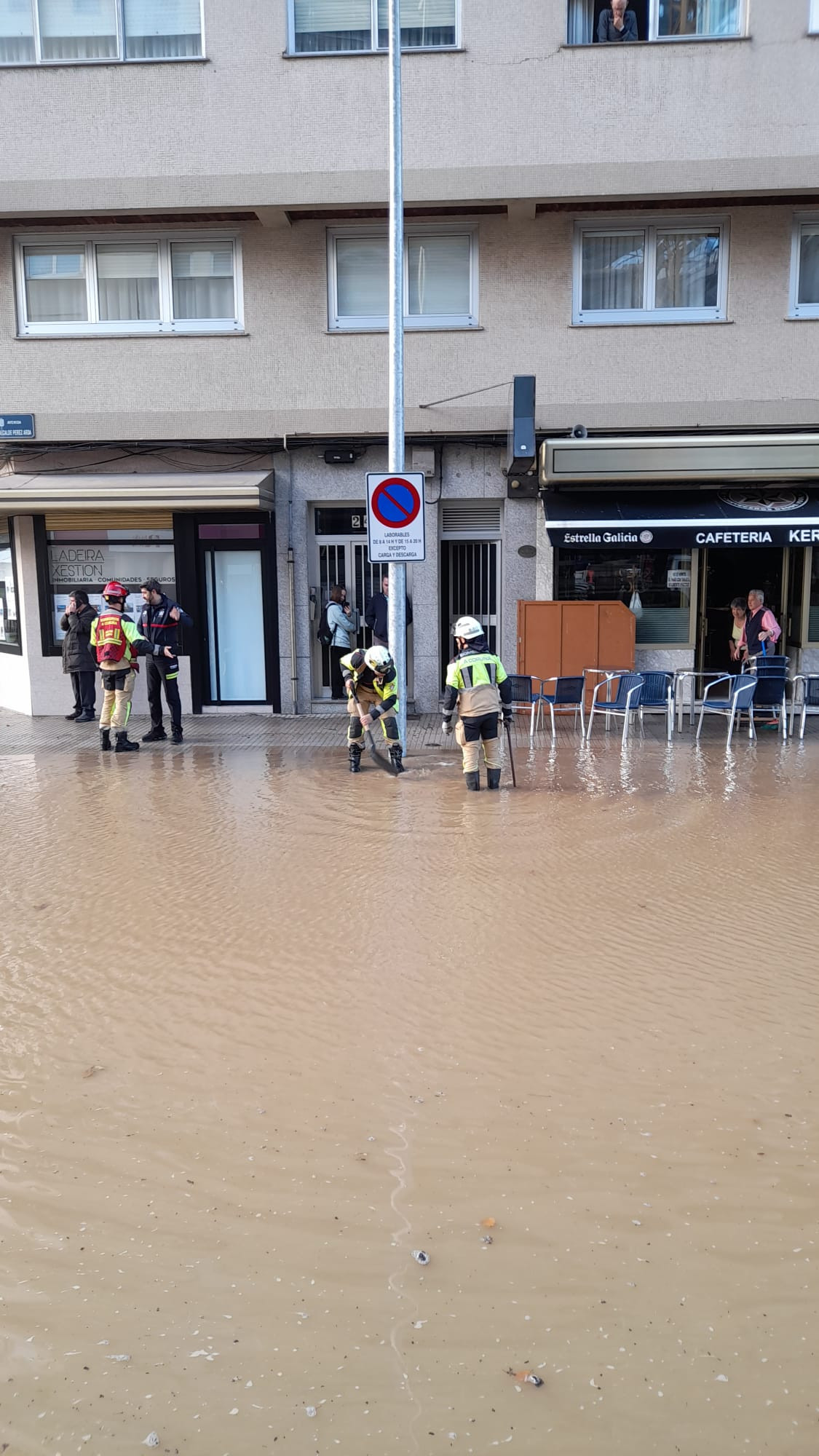 Inundación en Monelos, Caballeros y Pérez Ardá