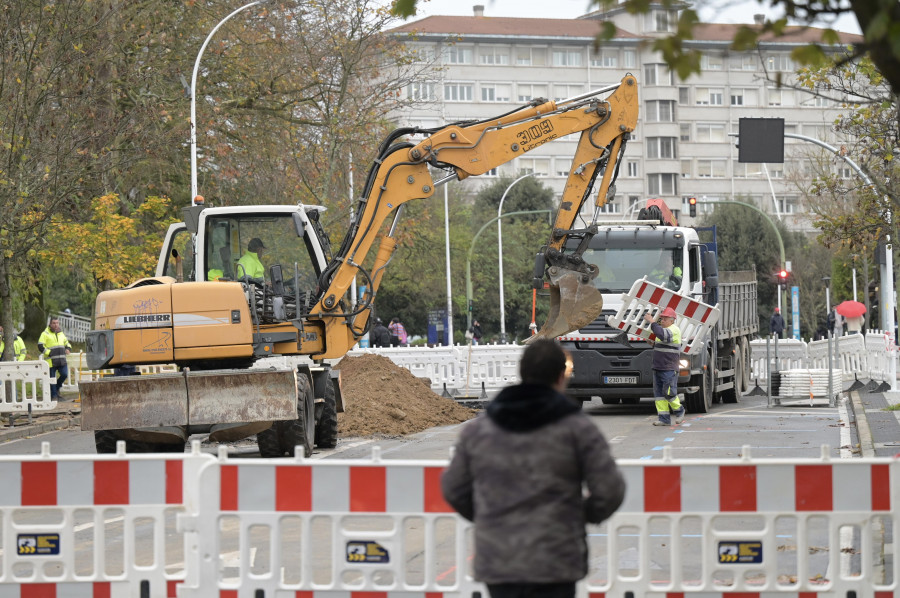 Continúan las obras en la calle Caballeros tras la espectacular inundación