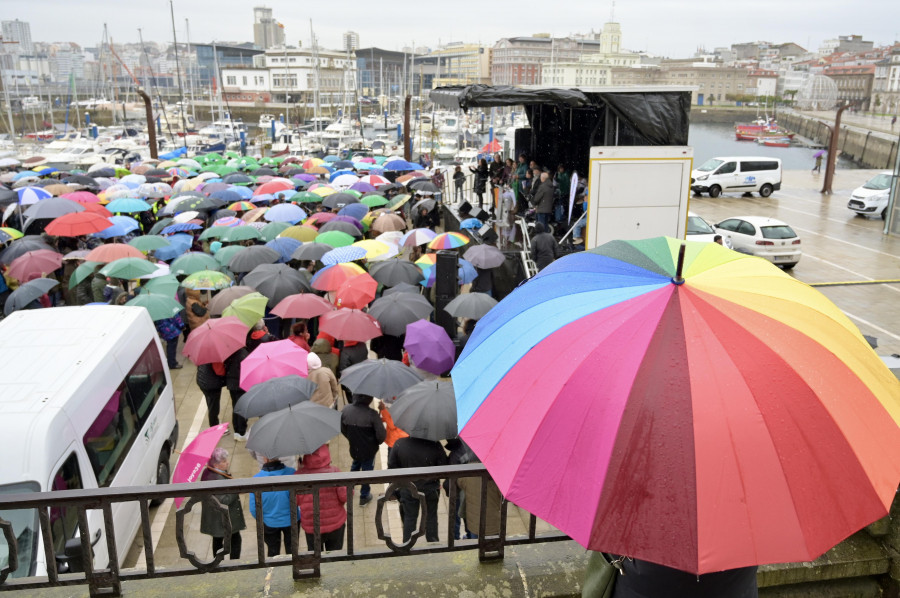 'Baixo o mesmo paraugas': A Coruña se une a la festiva lucha de las personas con discapacidad