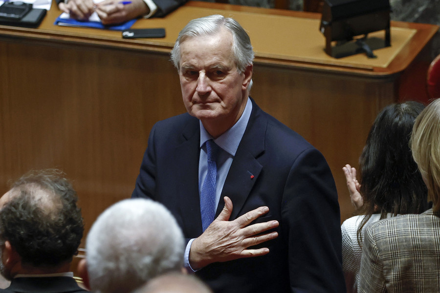 Barnier, en su despedida del Gobierno: "Francia atraviesa una realidad que no desaparecerá con una moción de censura"