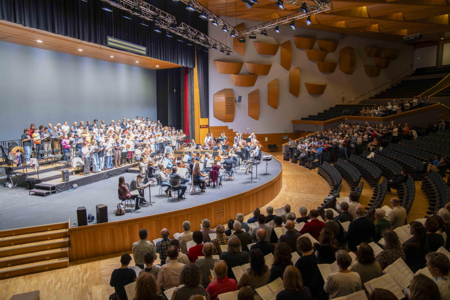 Un mar de voces inundará el Palacio de la Ópera de A Coruña para cantar ‘El mesías’ de Haendel