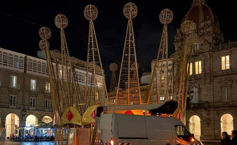 Apagón navideño en la principal atracción de A Coruña