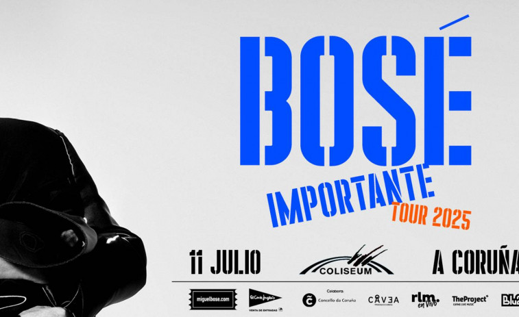 Las entradas para ver a Miguel Bosé en A Coruña, a la venta este miércoles