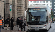 Normalidad en el primer día de corte en el tráfico ferroviario de la estación de tren de A Coruña