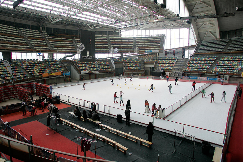 Pista de hielo en el Coliseo 2010