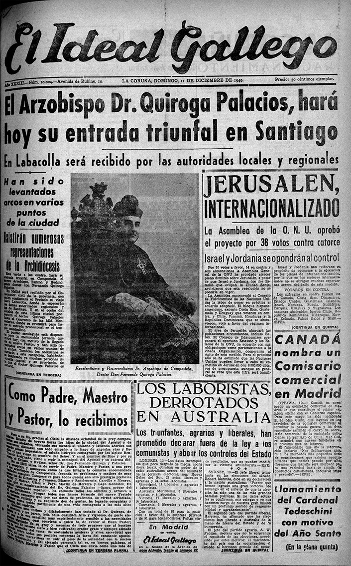 Portada 11 diciembre 1949