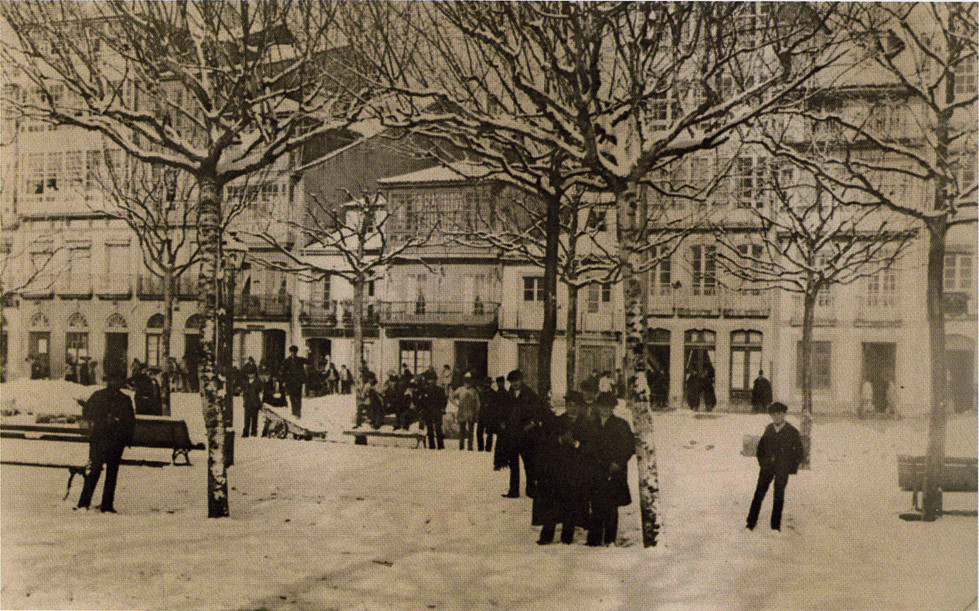 Nevada en el Cantón Grande en enero de 1894  colección rubén ventureira