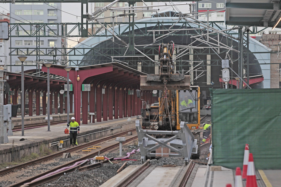 La nueva estación provisional de tren de A Coruña (1)