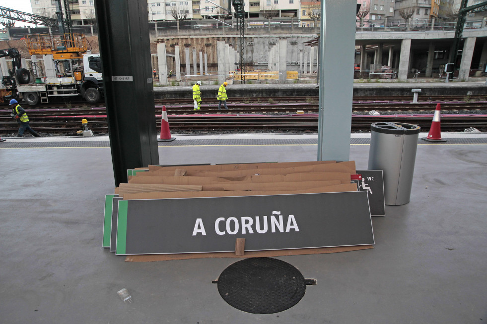 La nueva estación provisional de tren de A Coruña (20)