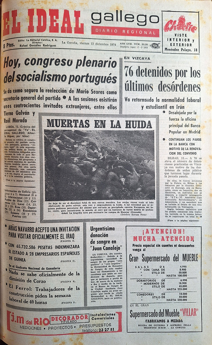 Portada 13 diciembre 1974