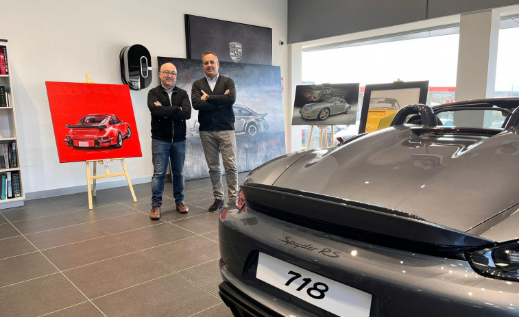 Exposición Porsche 911: arte y diseño en movimiento en Centro Porsche Coruña