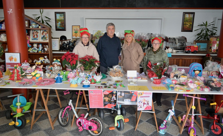 Flores de Pascua, artesanía y todo tipo de juguetes: así es el mercadillo de Navidad de Cecebre