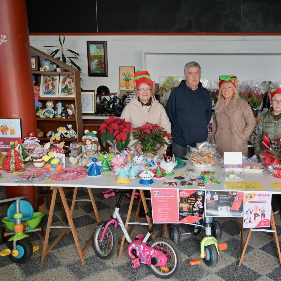 Flores de Pascua, artesanía y todo tipo de juguetes: así es el mercadillo de Navidad de Cecebre