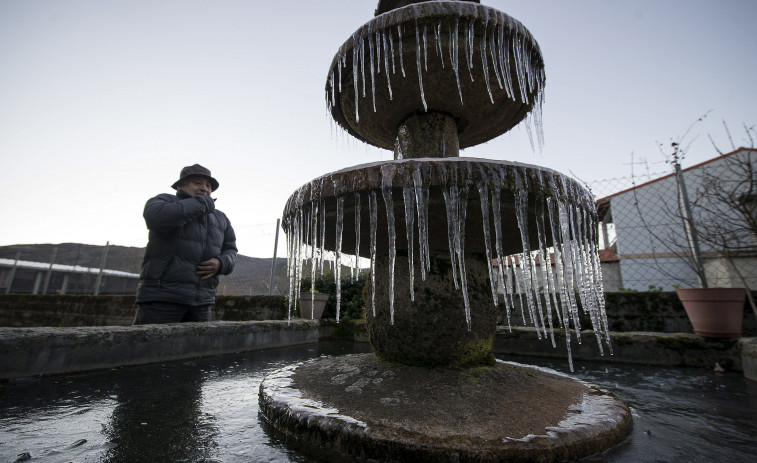 El sur de Ourense estará en la madrugada de este domingo en aviso amarillo por temperaturas por debajo a los -4 grados