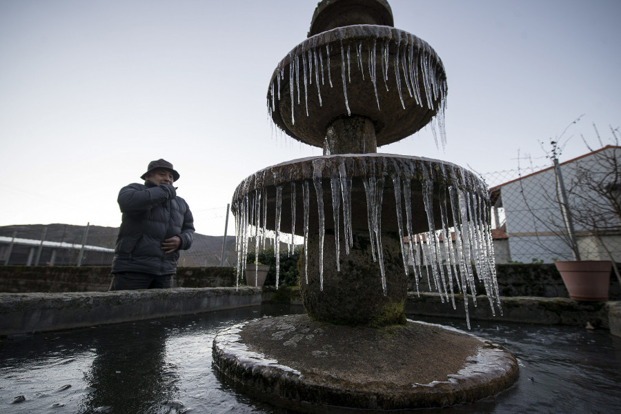 El sur de Ourense estará en la madrugada de este domingo en aviso amarillo por temperaturas por debajo a los -4 grados