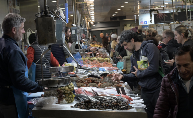 Los mercados de A Coruña tendrán pescado y marisco los lunes 23 y 30 de diciembre