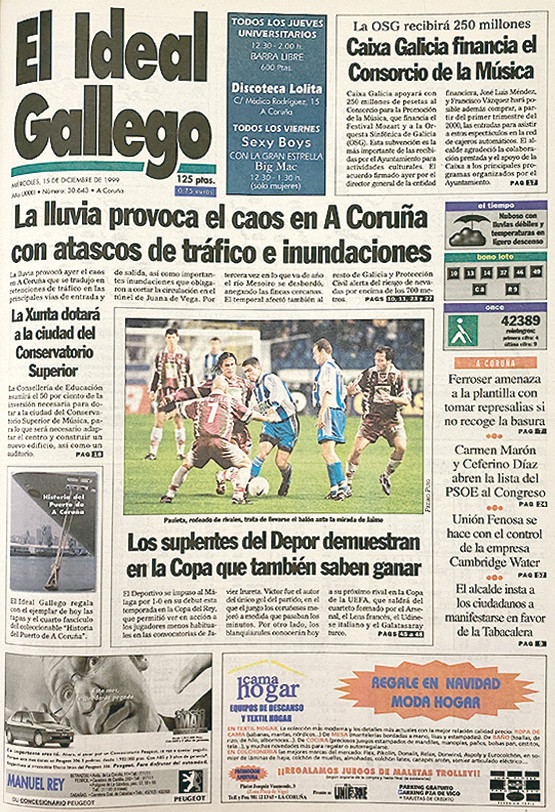 Portada 15 diciembre 1999