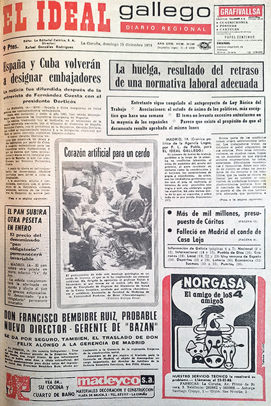 Portada 15 diciembre 1974