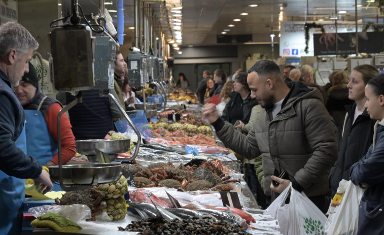 El percebe se paga hasta a 250 euros el kilo en la plaza de Lugo a una semana de Nochebuena