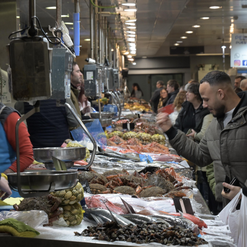 El percebe se paga hasta a 250 euros el kilo en la plaza de Lugo a una semana de Nochebuena