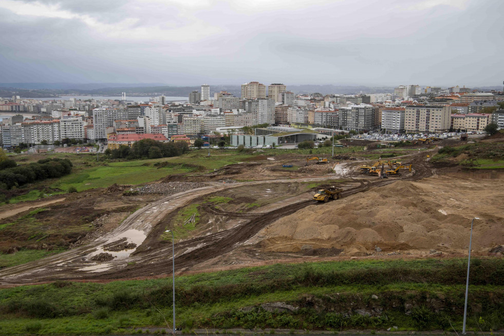 Vista del solar en obras de San Pedro de Visma  carlota blanco