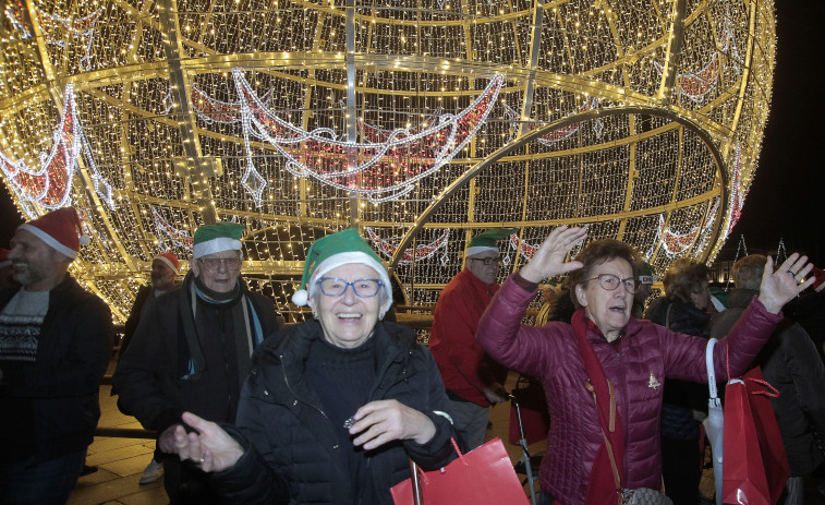 La carrera más navideña de Radio Taxi que ya es tradición para los mayores de A Coruña