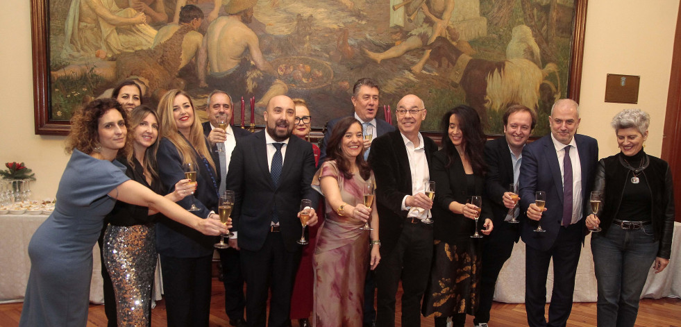 Recepción municipal de Navidad en el Ayuntamiento de A Coruña