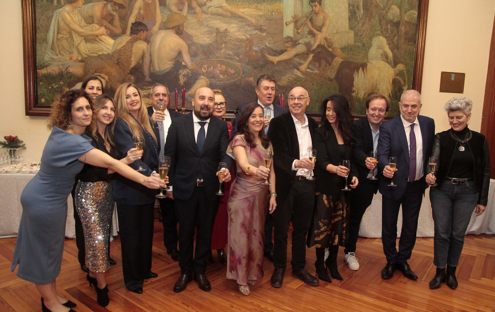 Recepción municipal de Navidad en el Ayuntamiento de A Coruña