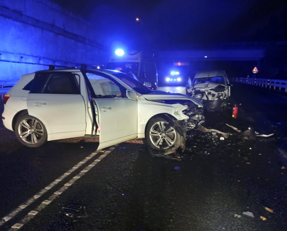 Accidente en la vía ártabra en Oleiros