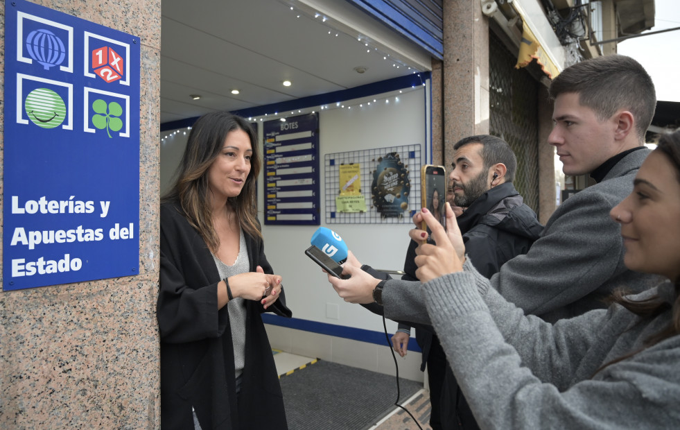 Las imágenes de la Lotería en A Coruña y área