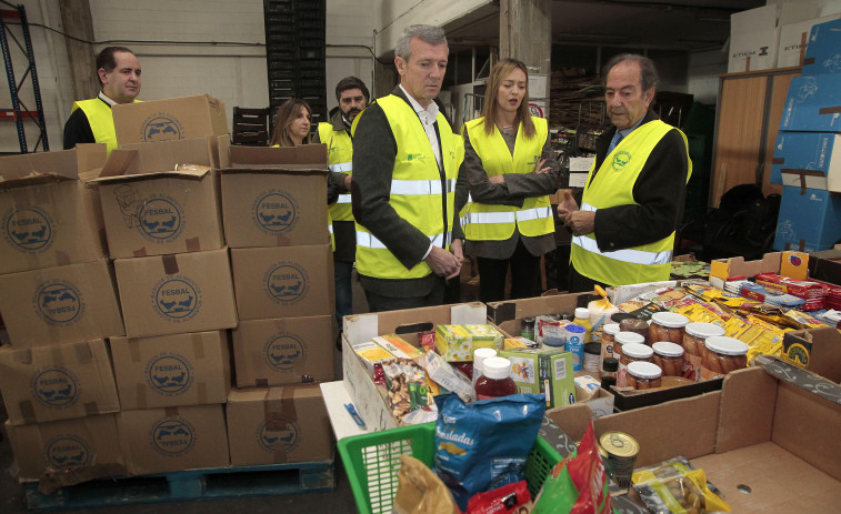 Rueda agradece al Banco de Alimentos Rías Altas su trabajo para garantizar 