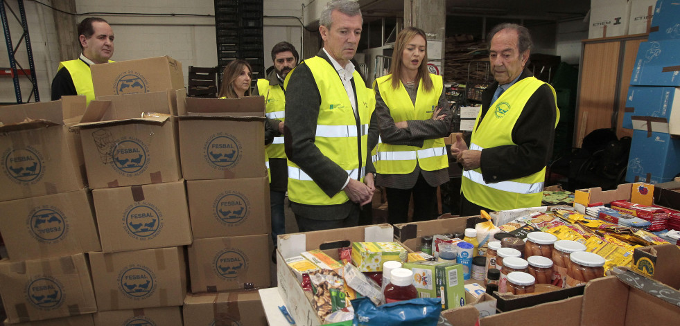 Rueda agradece al Banco de Alimentos Rías Altas su trabajo para garantizar 