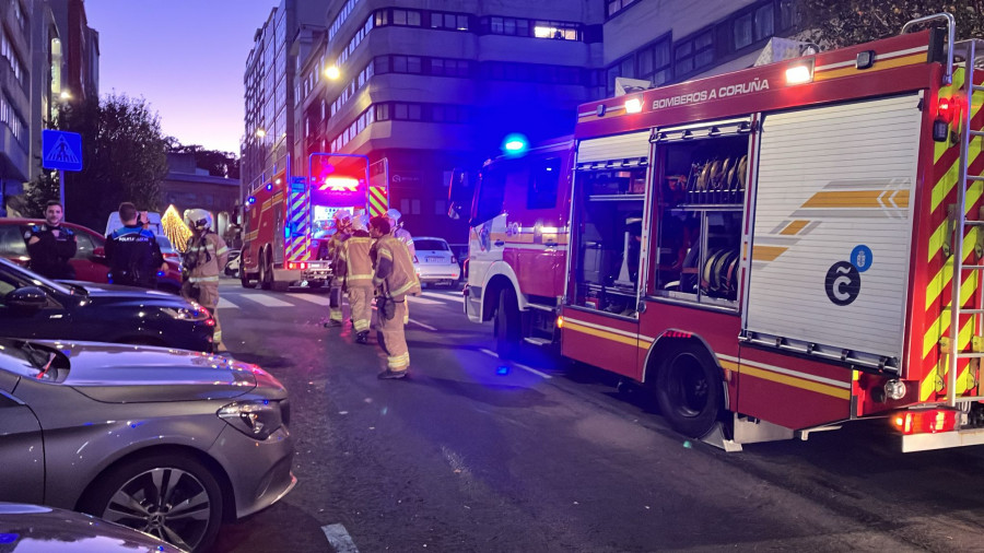 Desalojado un edificio de A Coruña por una alarma de incendio