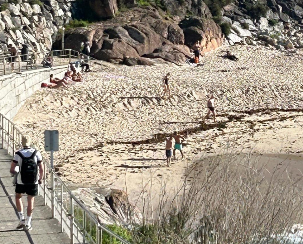 Navidad en la playa de A Coruña hz