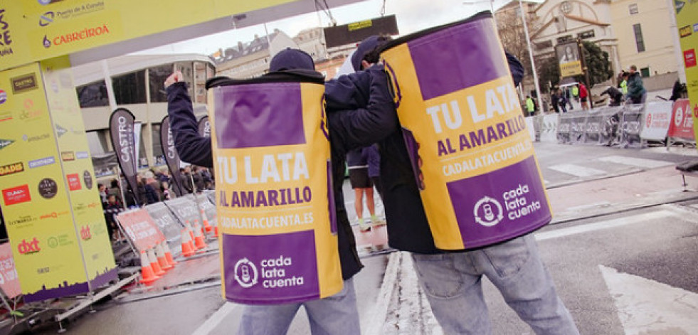 San Silvestre Coruña y Cada Lata Cuenta, unidos por el reciclaje en la carrera más especial del año