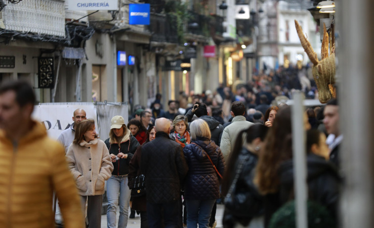 El comercio del centro de A Coruña recibe su regalo por Navidad: más seguridad