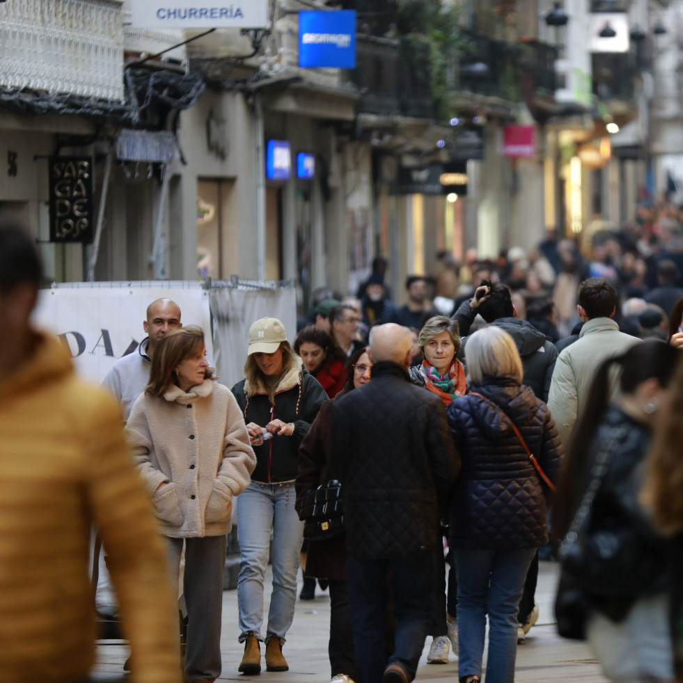 El comercio del centro de A Coruña recibe su regalo por Navidad: más seguridad