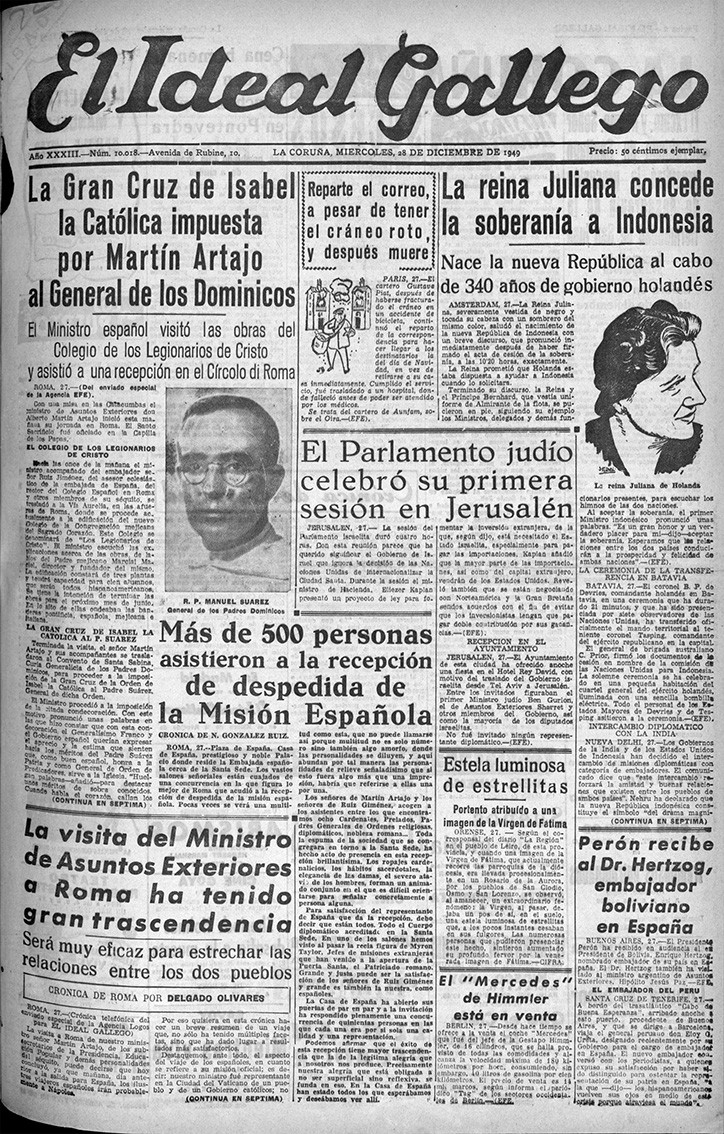 Portada 28 diciembre 1949