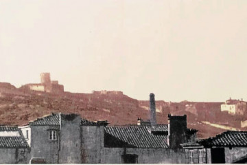 Los tres molinos de Santa Margarita, a la izquierda en la imagen, y el de A Gramela presiden el paisaje coruñés en esta fotograf