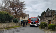 Incendio en la sauna de un chalé en Bastiagueiro, en Oleiros