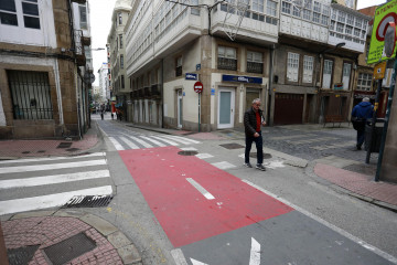 El nuevo carril bici que atraviesa el barrio de Pescadería  patricia g. fraga