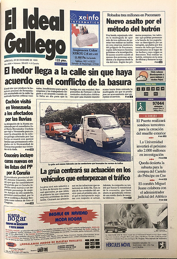 Portada 29 diciembre 1999