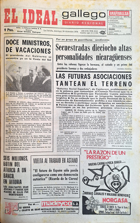 Portada 29 diciembre 1974