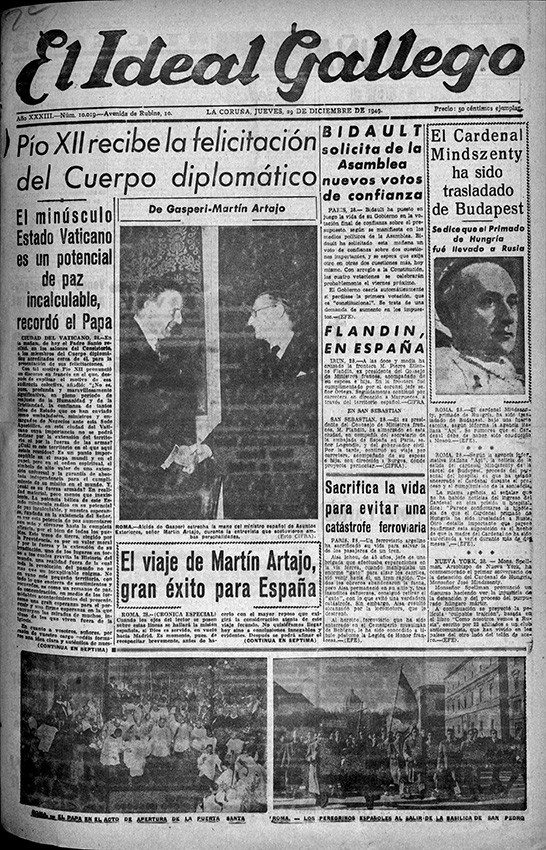 Portada 29 diciembre 1949