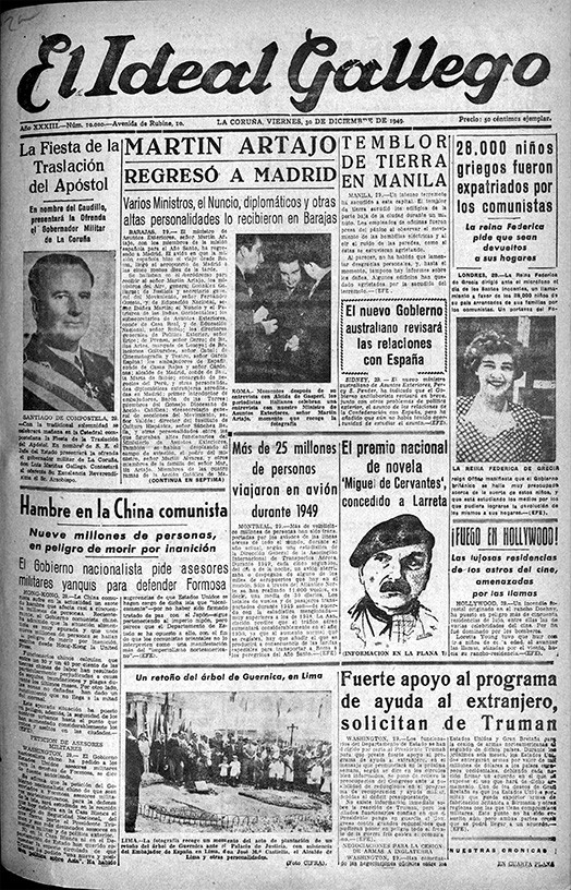 Portada 30 diciembre 1949