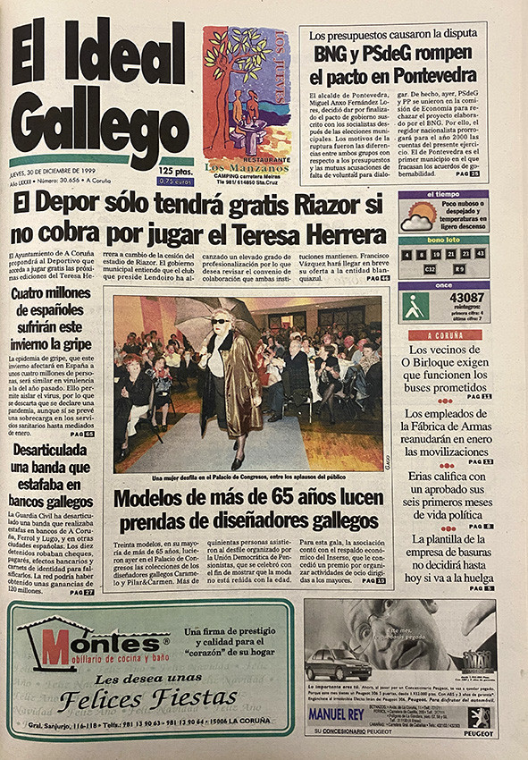 Portada 30 diciembre 1999