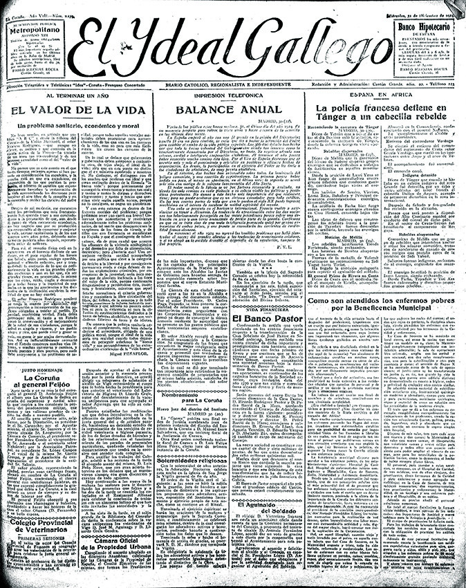 Portada 31 diciembre 1924